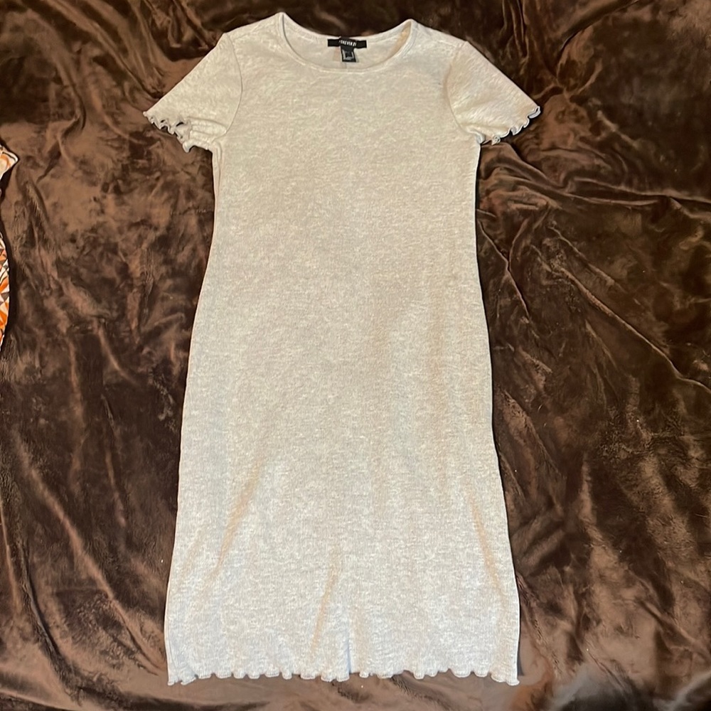 gray forever 21 bodycon dress